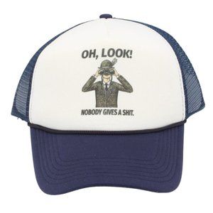 OH, LOOK NOBODY GIVES $HIT Trucker Hat Mesh Cap Snapback Hat Adjustable Hat